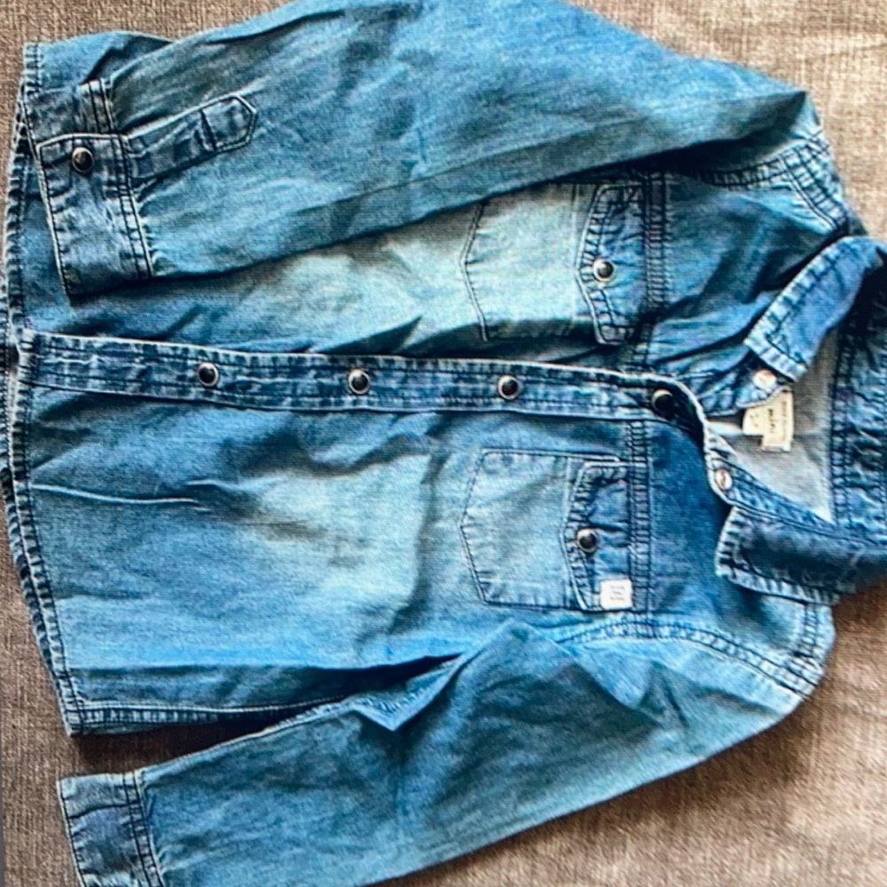 Adorable Kids Denim Button down